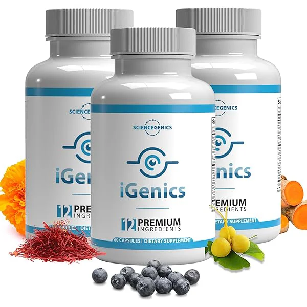 iGenicsf three bottles with ingredients